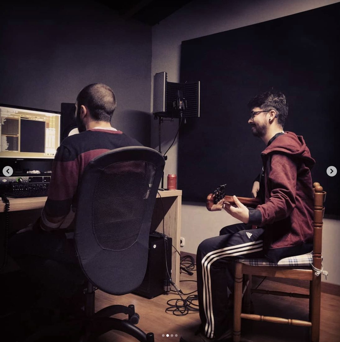 El estudio de grabación en casa